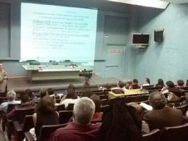 Byron Miranda, especialista en inclusión de la agricultura del IICA durante su conferencia magistral, con lo que la REDSIAL concluye sus actividades este 2015.