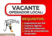 Empresa de transporte solicita operador local en Manzanillo.