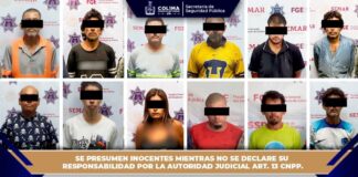 SSP Colima detiene a 12 personas durante operativo interinstitucional